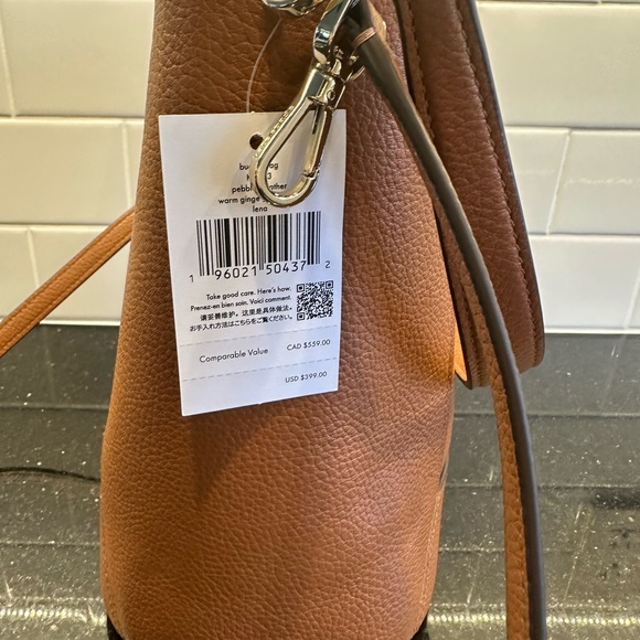 Kate Spade medium bucket bag Gingerbread new with tags - Picture 4 of 8